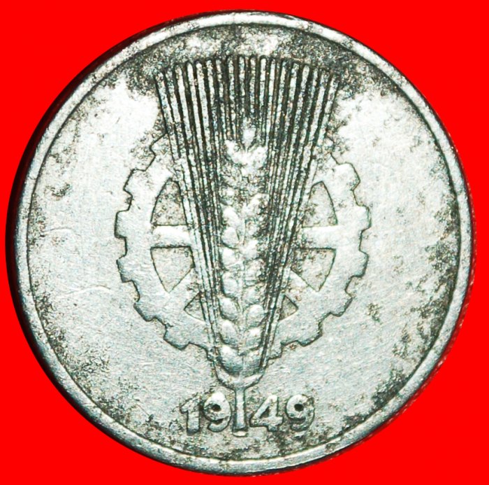 * KOMMUNISTISCHE STERNE (1948-1950): DEUTSCHLAND ★ 10 PFENNIG 1949A!★OHNE VORBEHALT!
