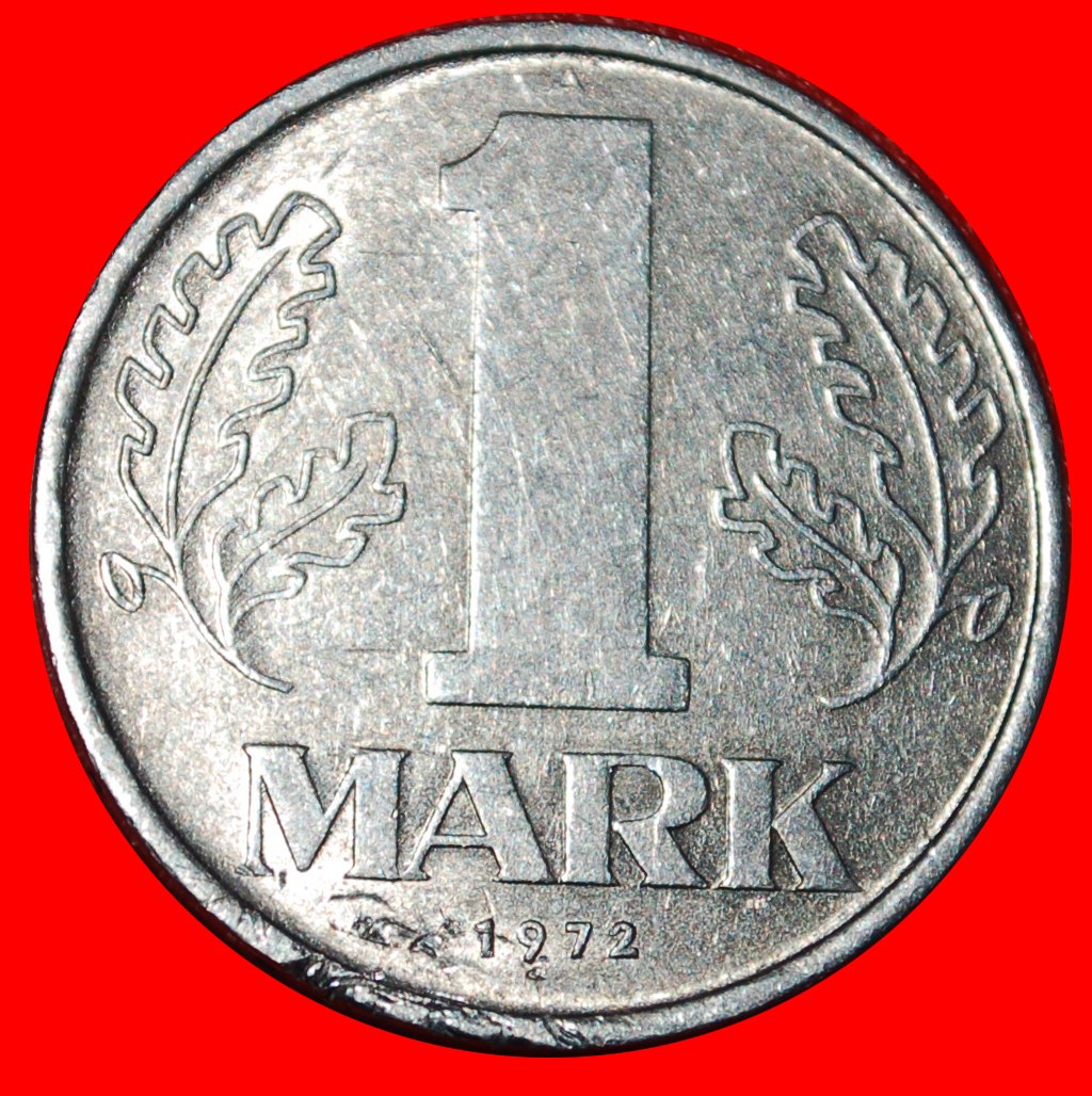 * KOMMUNISTISCHE STERNE (1972-1990): DEUTSCHLAND ★ 1 MARK 1972A! UNGEWÖHNLICH!★OHNE VORBEHALT!