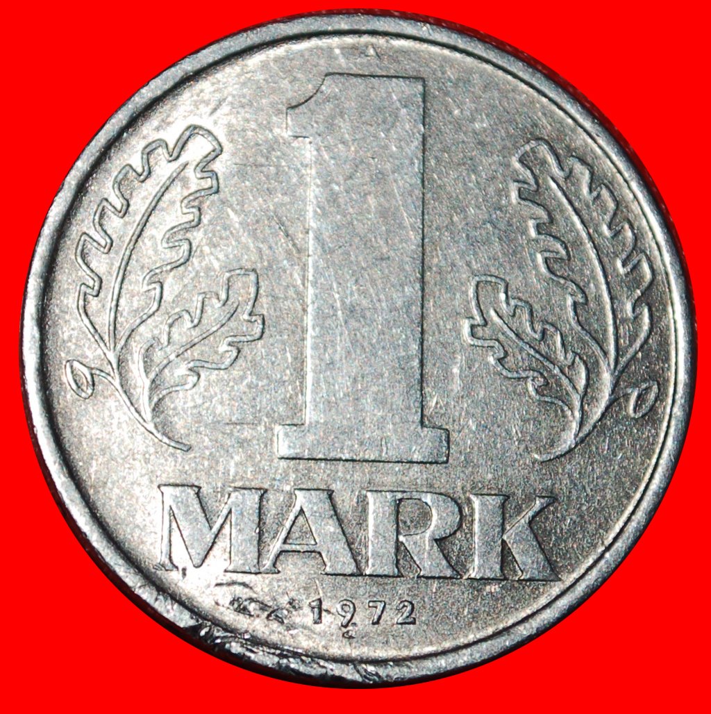  * COMMUNIST STARS (1972-1990): GERMANY ★ 1 MARK 1972A! UNCOMMON! ★LOW START ★ NO RESERVE!   