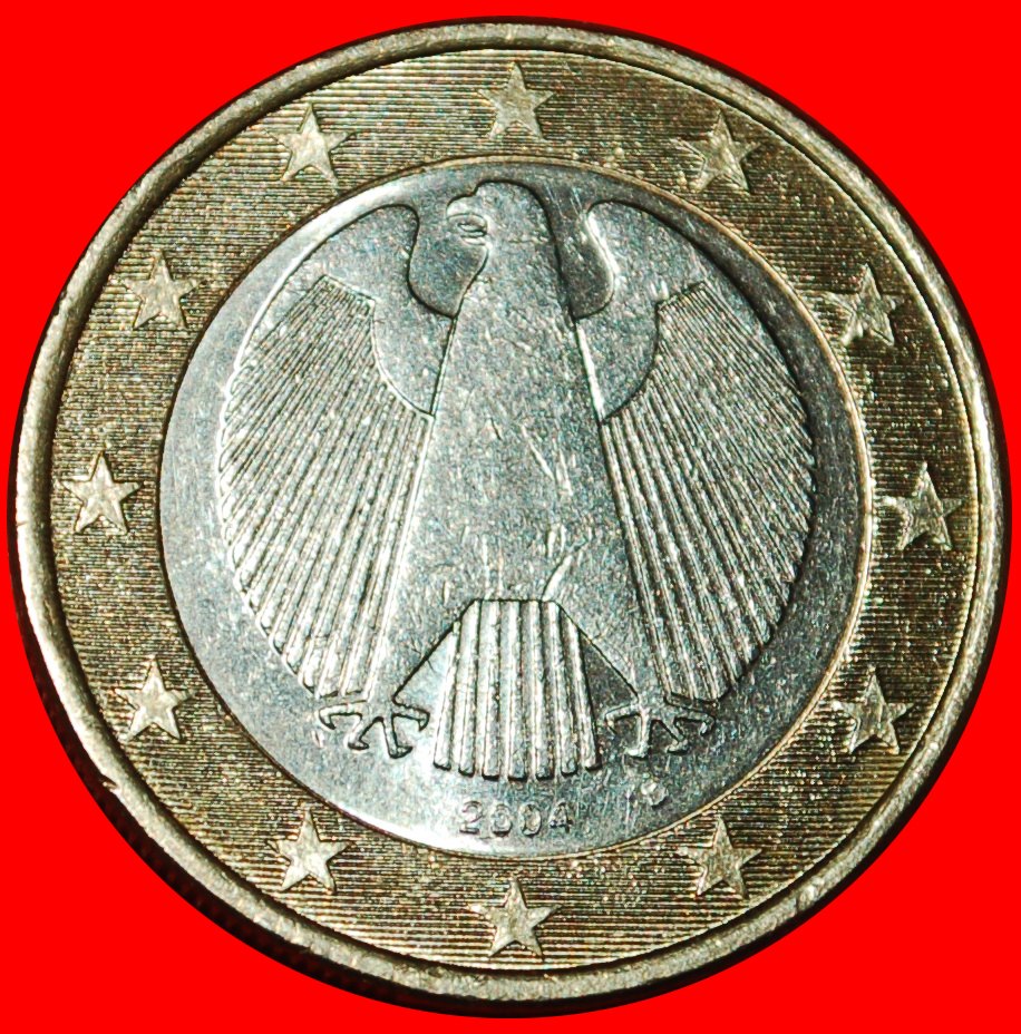 * PHALLIC TYPE (2002-2006): GERMANY ★ 1 EURO 2004D BAVARIA MINT LUSTRE!★LOW START ★ NO RESERVE!