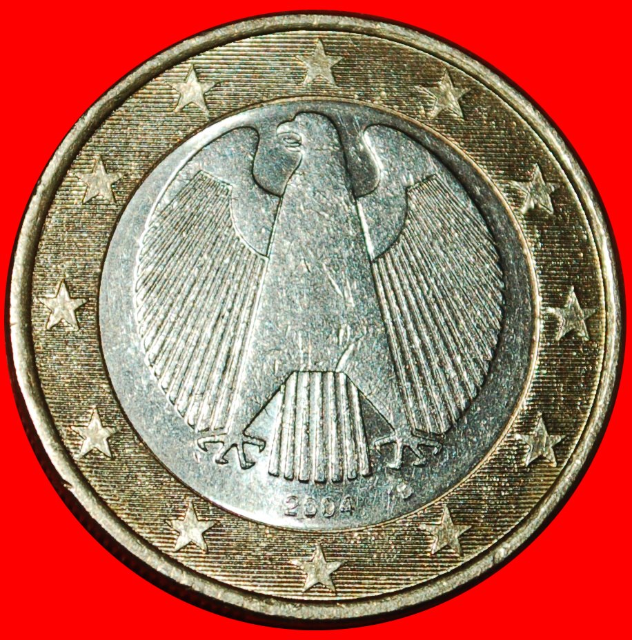  * PHALLISCHE TYP (2002-2006): DEUTSCHLAND ★ 1 EURO 2004D BAYERN VZGL STEMPELGLANZ! ★OHNE VORBEHALT!   