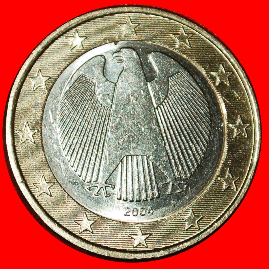  * PHALLISCHE TYP (2002-2006):DEUTSCHLAND★1 EURO 2004F BADEN-WÜRTTEMBERG STEMPELGLANZ★OHNE VORBEHALT!   