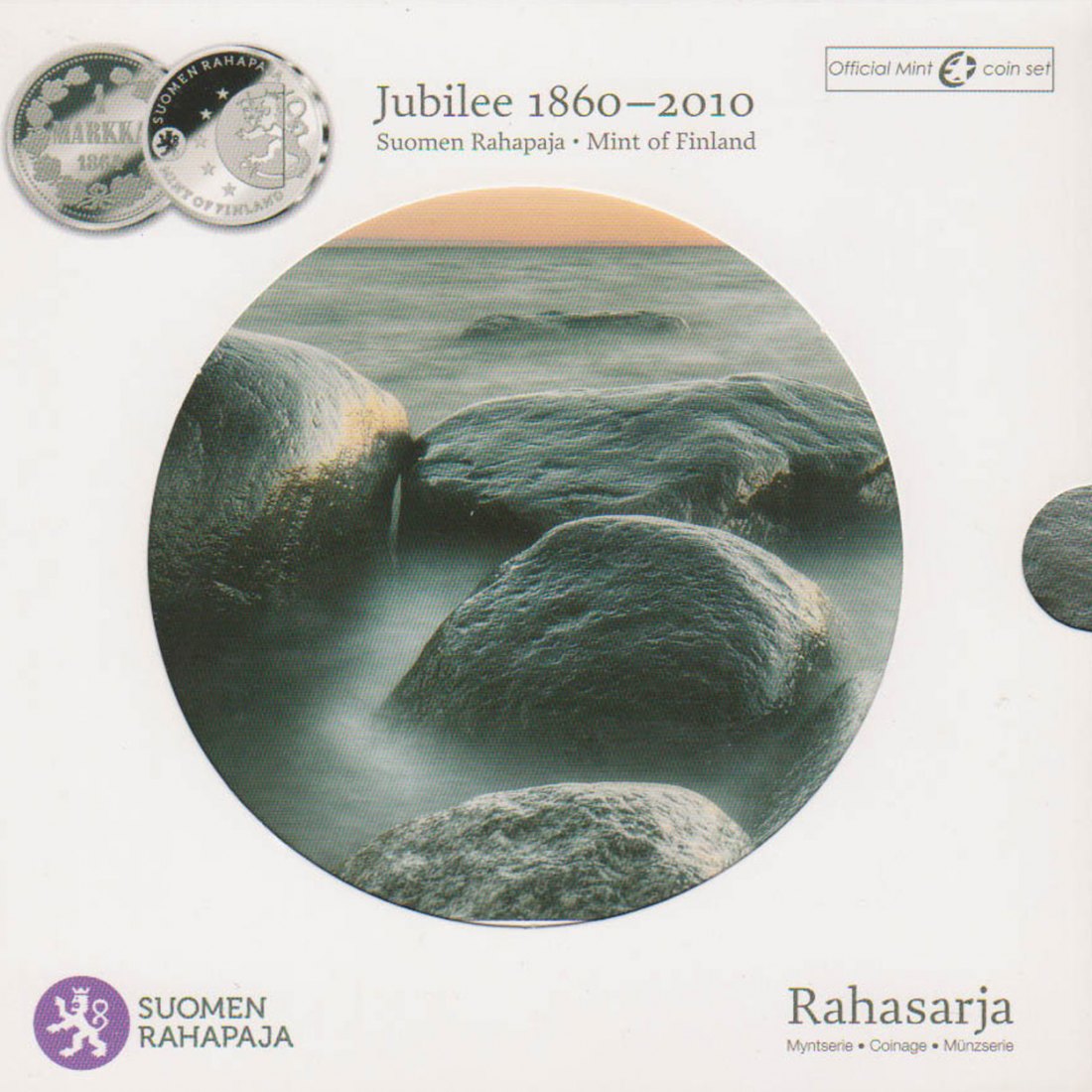  Offiz. Euro-KMS Finnland *150 Jahre Münzrecht für Finnland* 2010 nur 7.000St!   