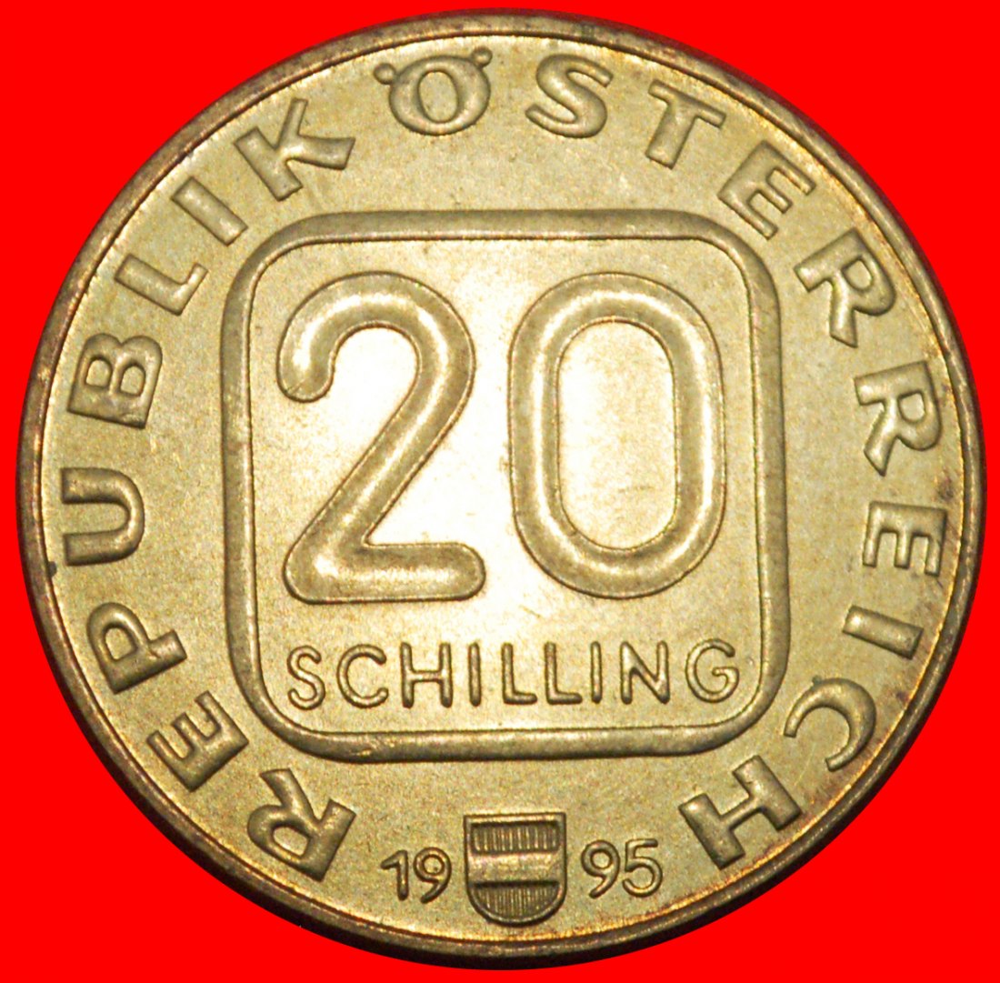  * KREMS on RIVER 995: AUSTRIA ★ 20 SHILLINGS 1995 UNC MINT LUSTRE!  LOW START ★ NO RESERVE!   