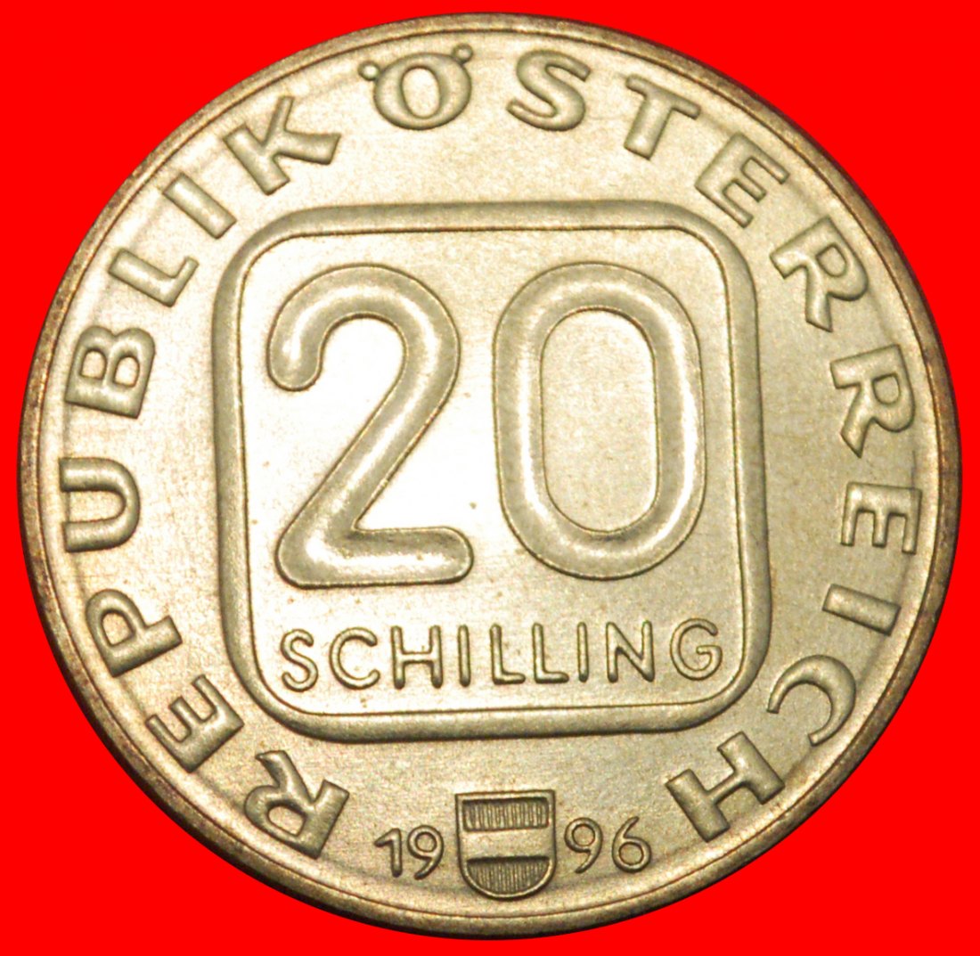  * COMPOSER 1824-1896: AUSTRIA ★ 20 SHILLINGS 1996 UNC MINT LUSTRE!  LOW START ★ NO RESERVE!   