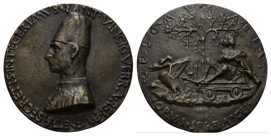  Medaille; Bronze; Antonio Vinciguerra; 141,46 g, Ø 81,1 mm   