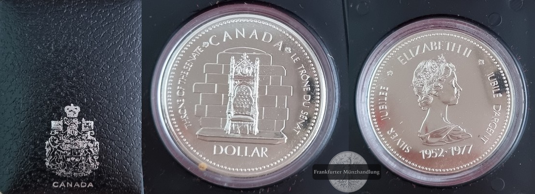  Kanada, 1 Dollar 1977  Toronto  FM-Frankfurt   Feinsilber: 11,66g   