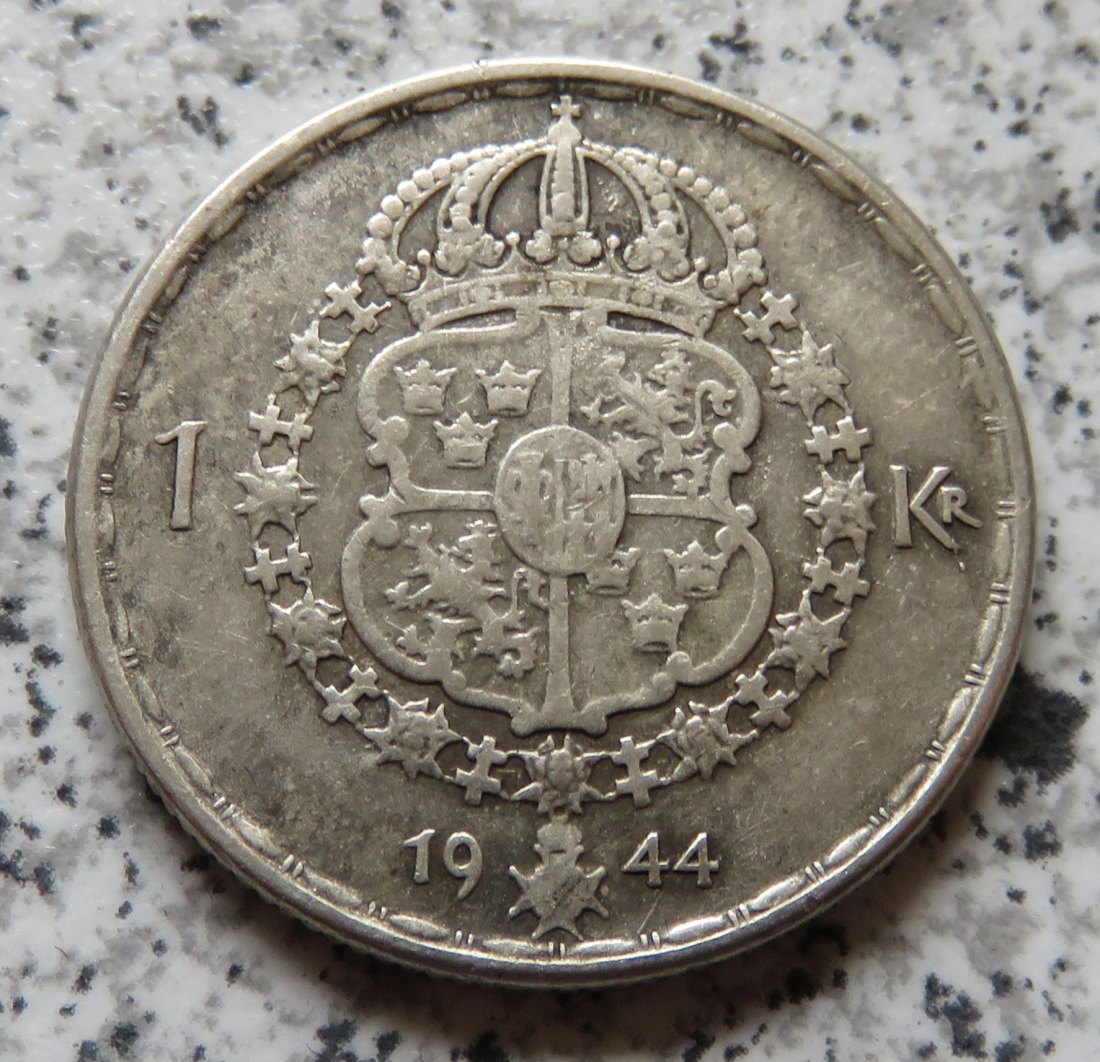  Schweden 1 Krona 1944   