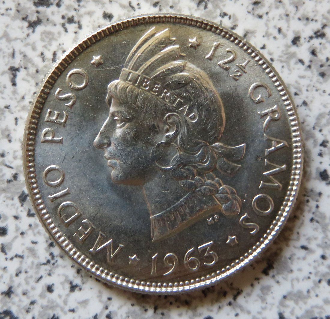  Dominikanische Republik 50 Centavos 1963   