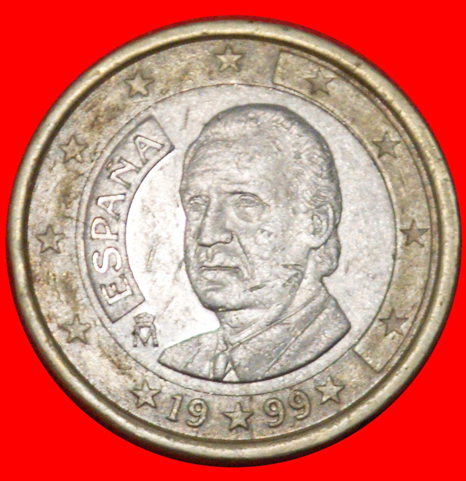  * PHALLISCHE TYP (1999-2006): SPANIEN ★ 1 EURO 1999! JUAN CARLOS I. (1975-2014) OHNE VORBEHALT!   