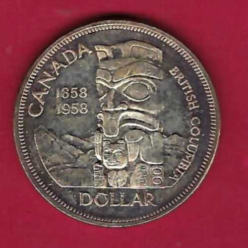  Canada 1 Dollar 1958 Silber 23,15 g. Münzen und Goldankauf Golden Gate Frank Maurer AB012   