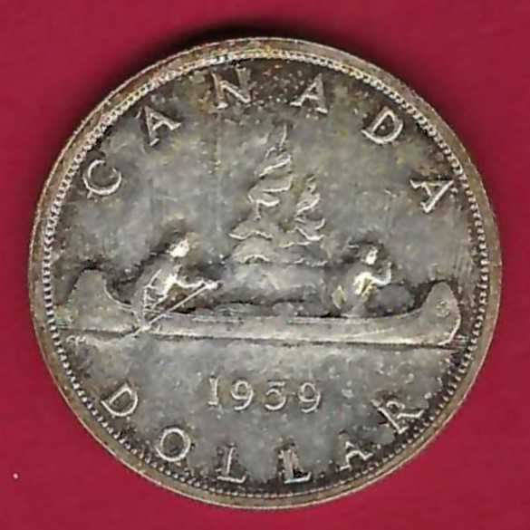  Canada 1 Dollar 1959 Silber 23,15 g. Münzen und Goldankauf Golden Gate Frank Maurer AB013   