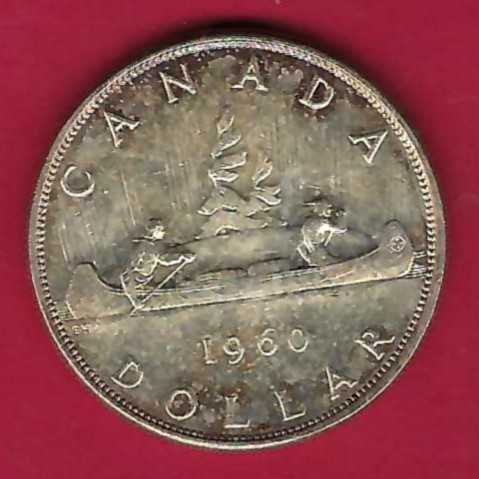  Canada 1 Dollar 1960 Silber 23,15 g. Münzen und Goldankauf Golden Gate Frank Maurer AB014   
