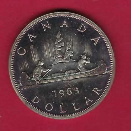  Canada 1 Dollar 1963 Silber 23,15 g. Münzen und Goldankauf Golden Gate Frank Maurer AB017   