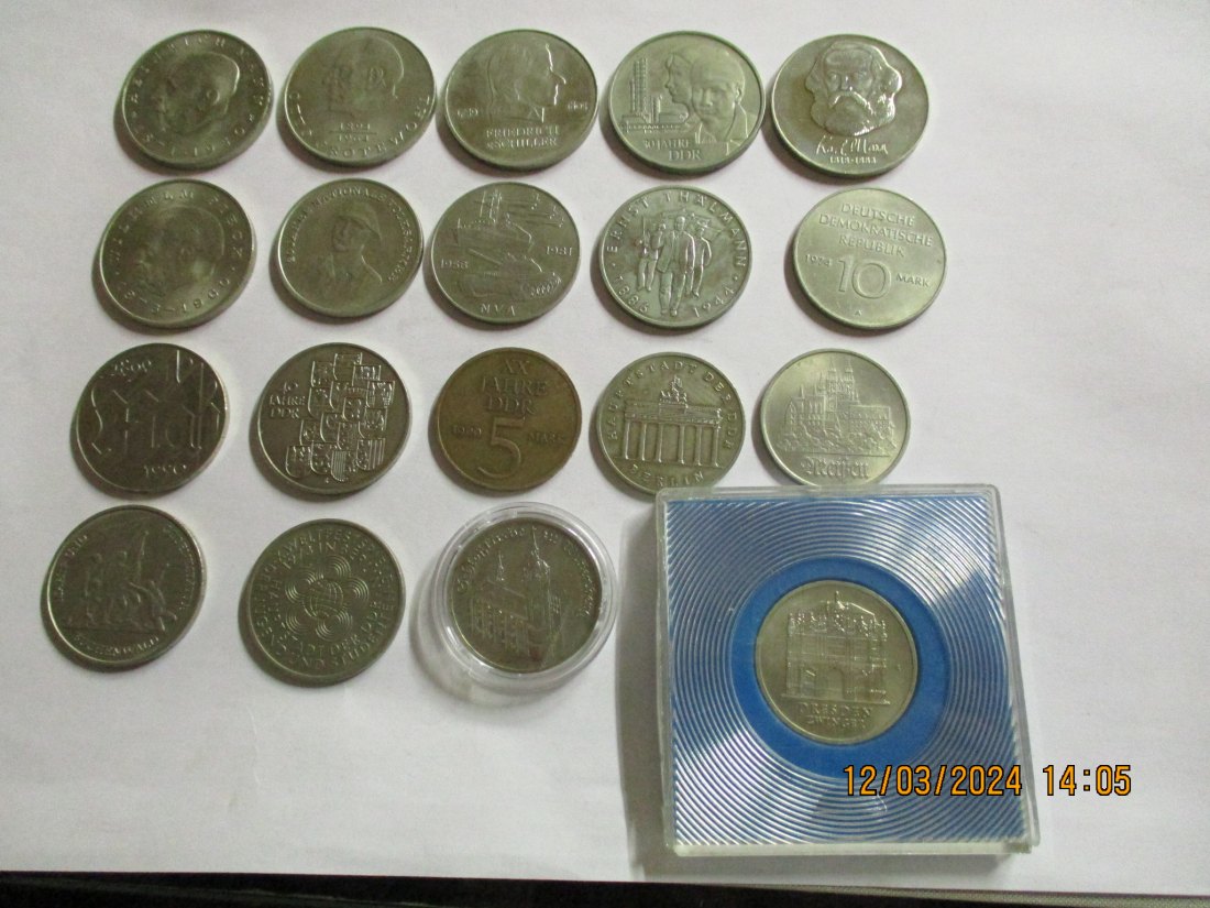  Lot - Sammlung DDR Münzen  siehe Foto / MF2   