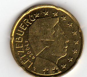  Luxemburg 20 Cent 2004   