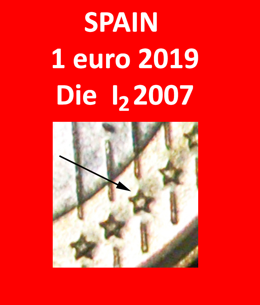  * KLEINE STERNE (2015-2024): SPANIEN★1 EURO 2019 STEMPEL I2 2007★PHILIPP VI. (2014-)★OHNE VORBEHALT!   