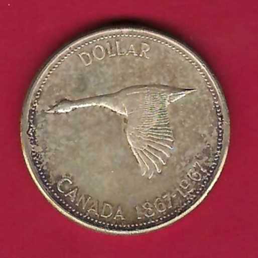  Canada 1 Dollar 1967 Silber 23,15 g. Münzen und Goldankauf Golden Gate Frank Maurer AB024   
