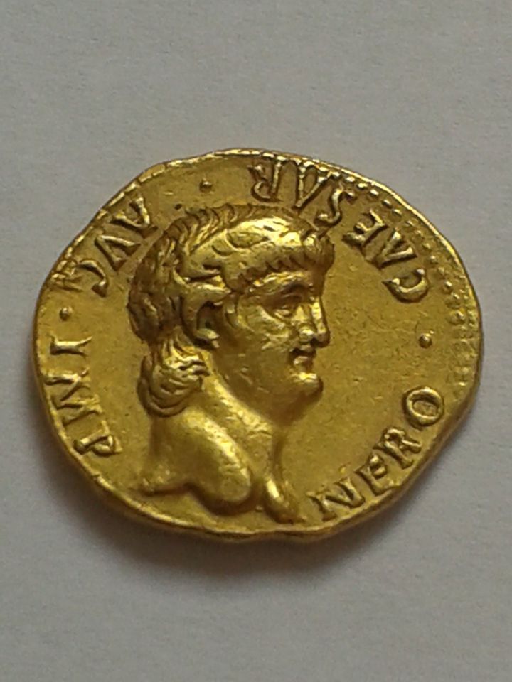  Original Gold Aureus Rom Nero Cäsar Augustus 54-68 n.Chr. claudische Dynastie 7,4g Gold   