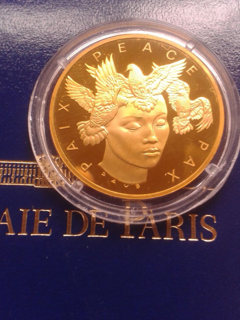  Original 100 euro 2020 PP Frankreich Langer Friede 1/2 Unze Gold 999er - selten - nur 150 Ex.   