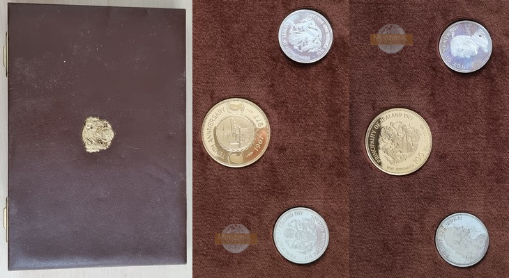Australien,10,10 &  100 Dollar MM-Frankfurt Feingold: 12,6g Feinsilber: 22,75g Sealand 1977 