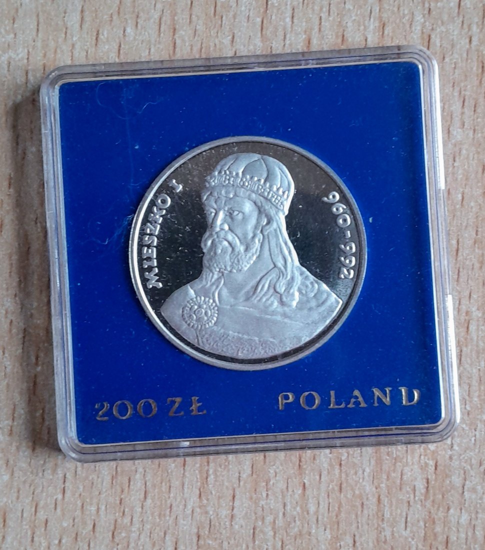  200 Zloty 1979 PP Mieszko I. in Original Verpackung   