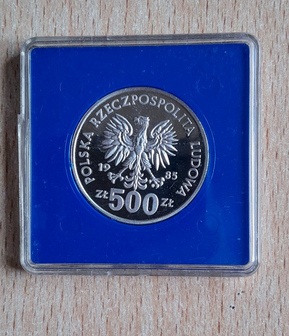  500 Zloty 1985 PP Przemyslaw II. in Original Verpackung   