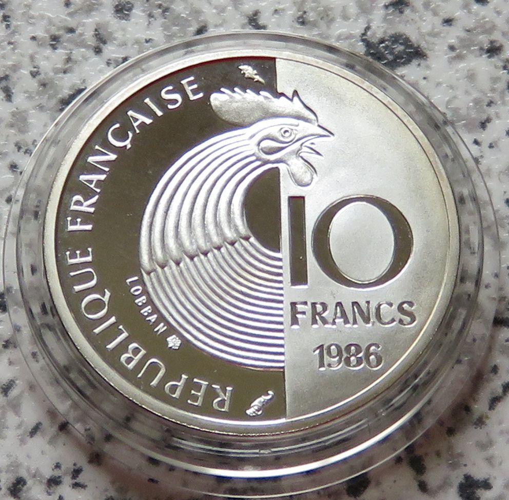  Frankreich 10 Francs 1986, Robert Schumann   