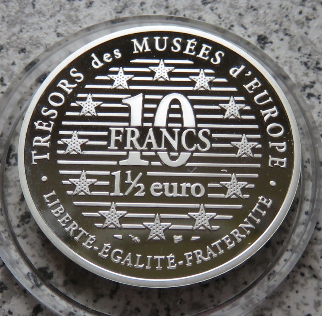  Frankreich 10 Francs 1996 / 1,5 Euro Pfeiffer   