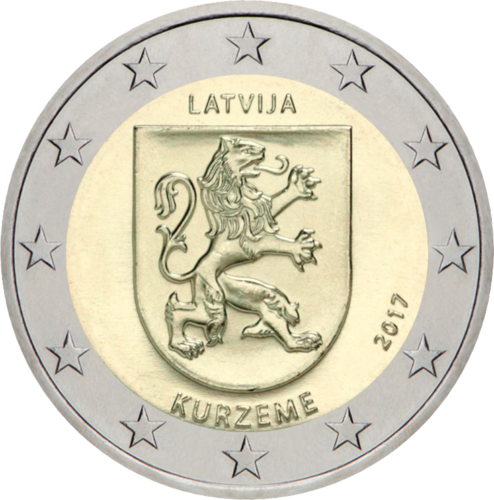 LETTLAND 2 Euro 2017 Kurzeme Bankf.   