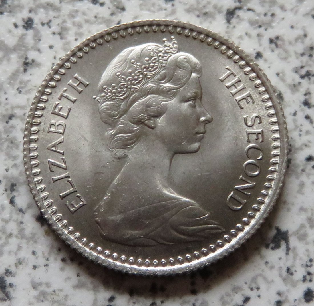  Rhodesien 1 Shilling / 10 Cents 1964, Erhaltung   