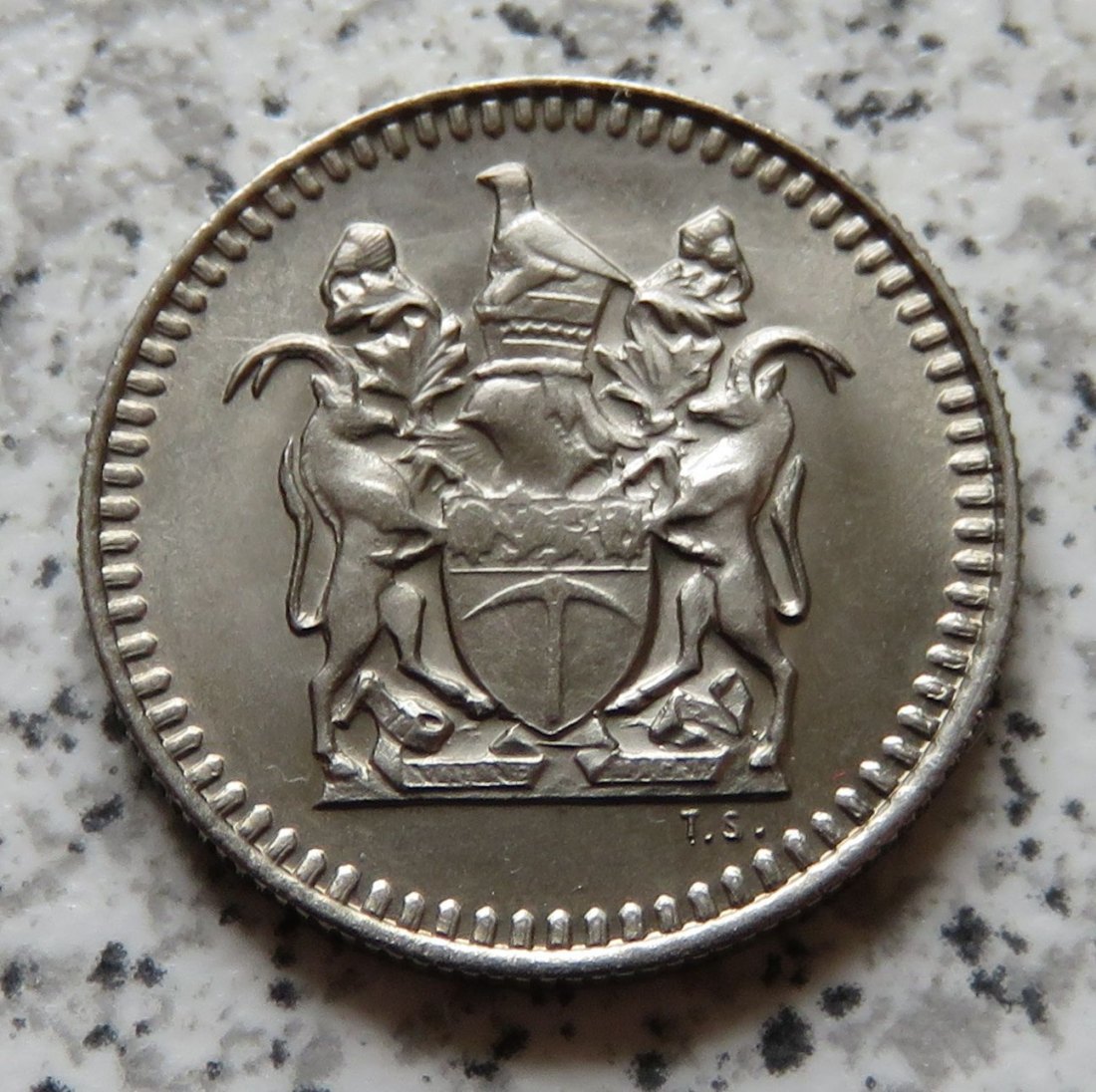  Rhodesien 5 Cents 1973, Erhaltung   