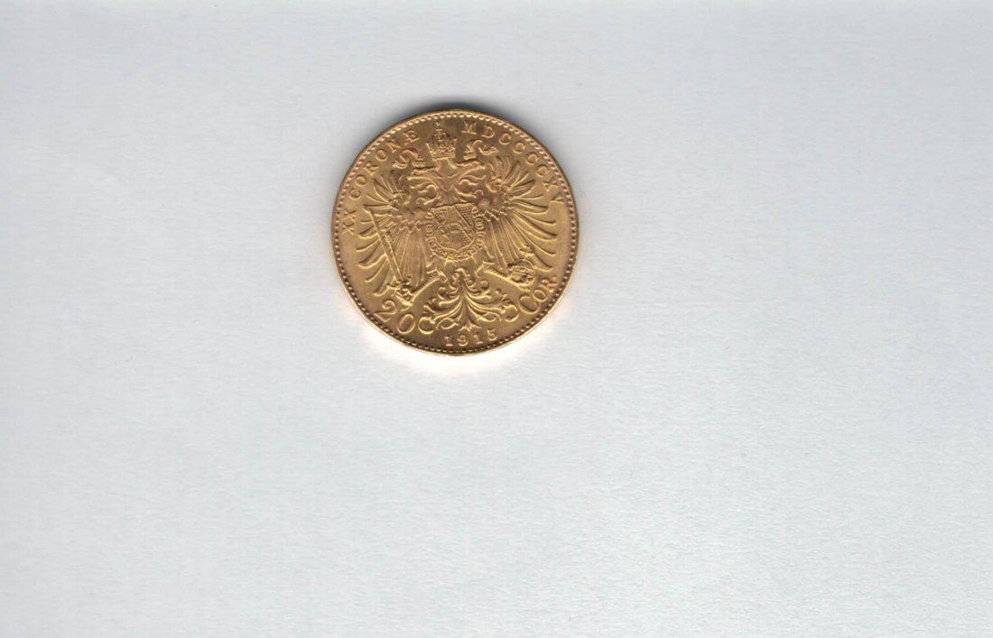  20 Kronen 1915 Franz Joseph I. Goldmünze 900 Österreich Spittalgold9800 (2044   