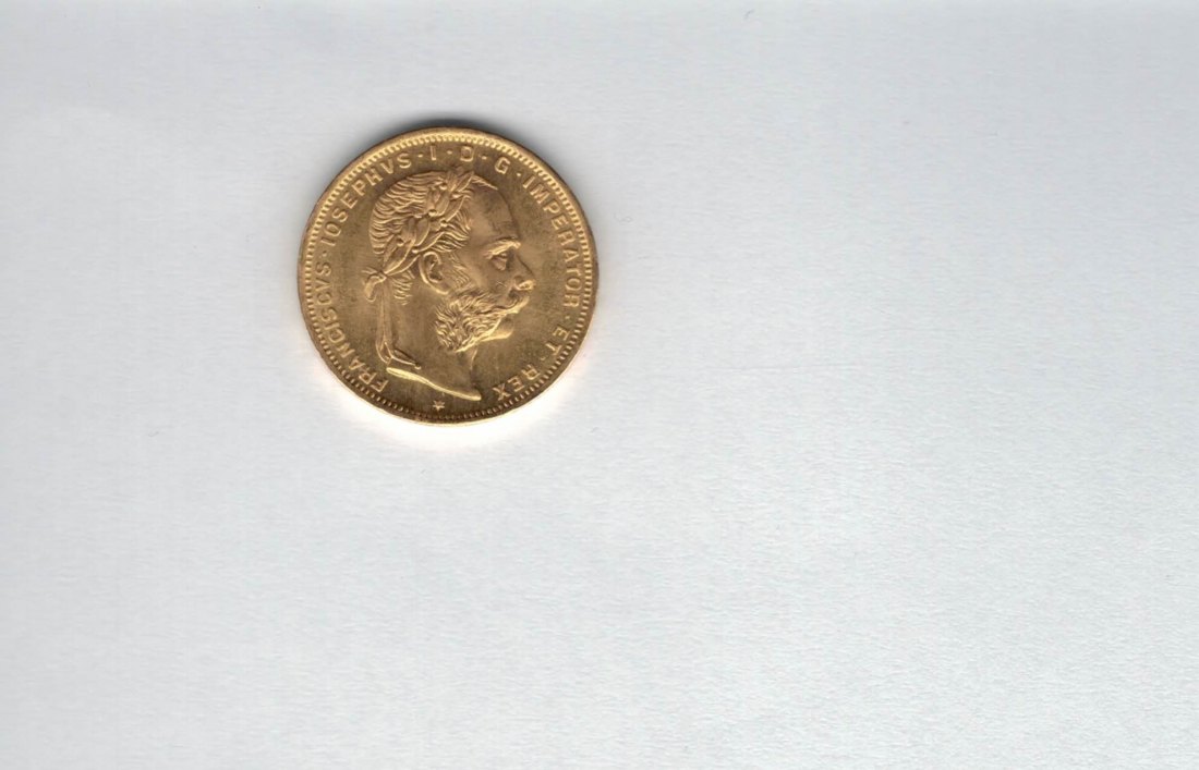  8 Gulden 1892 Franz Joseph I. Goldmünze 900/6,45g Österreich Spittalgold9800 (4932   