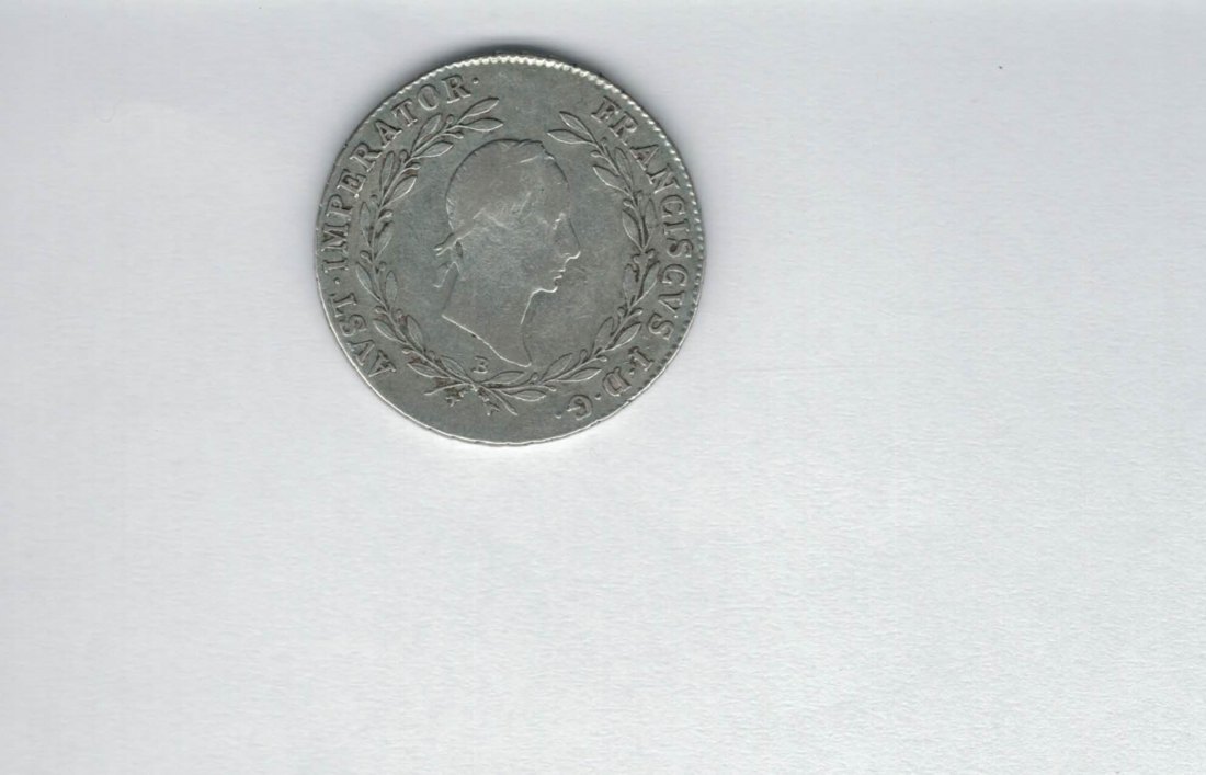  20 Kreuzer 1830 B Franz II. silber Österreich Spittalgold9800 (2429   