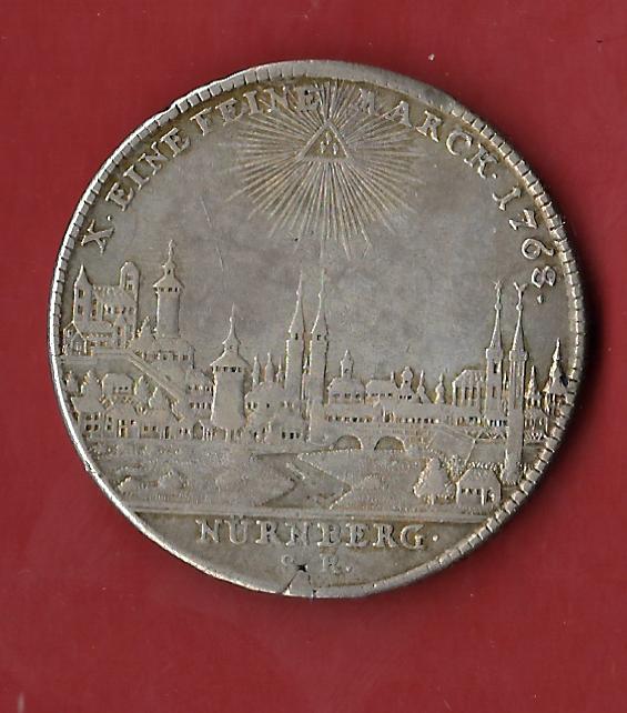 Thaler Nürnberg 1768 rar Golden Gate Münzenankauf Koblenz Frank Maurer AB177   