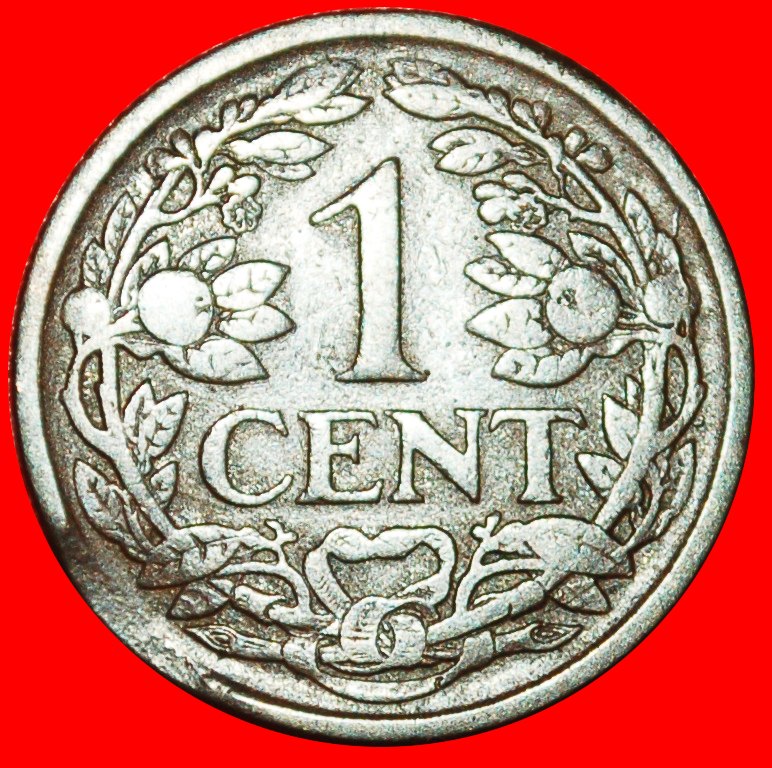  * RAMPANT LÖWE (1913-1941): NIEDERLANDE ★ 1 CENT 1920! WILHELMINA (1890-1948)★OHNE VORBEHALT!   