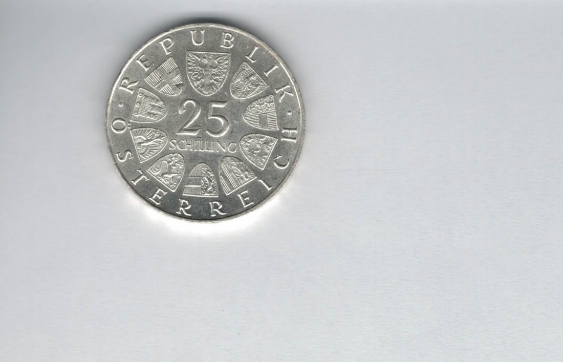  25 Schilling 1968 Hildebrandt silber Gedenkmünze Österreich 2. Rep Spittalgold9800 (4588/14)   