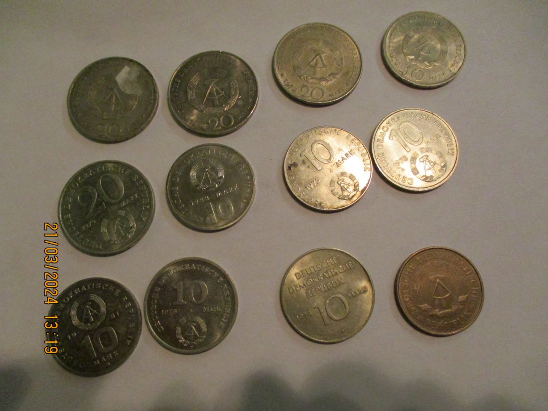  Lot - Sammlung DDR Münzen  siehe Foto / MPX   