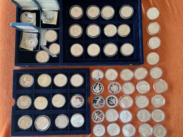  Sammlung Silbermünzen 59 St. 900,925,999/1000   