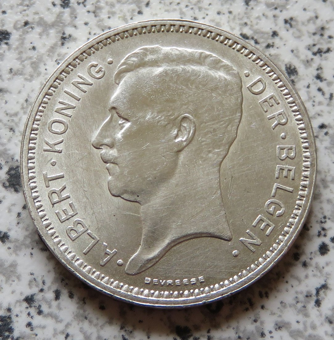  Belgien 20 Francs 1934, Der Belgen   