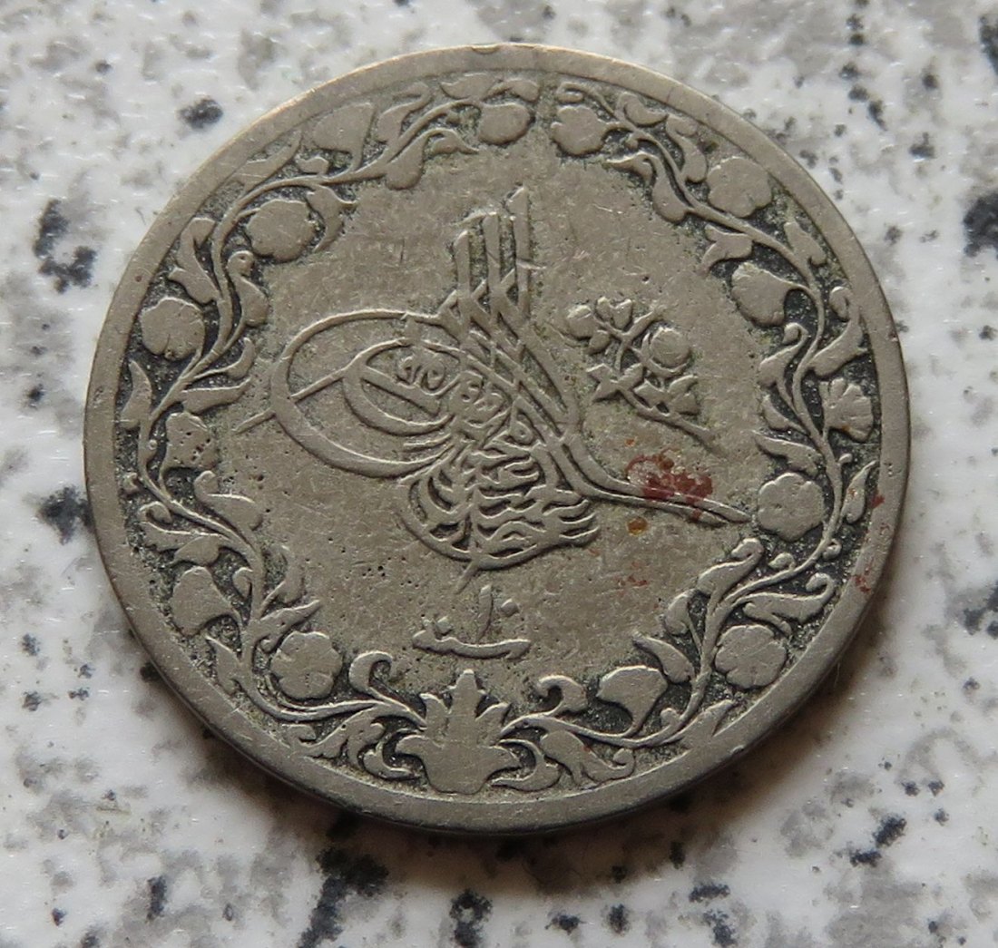  Ägypten 2/10 Qirsh AH1293/10 (1884)   