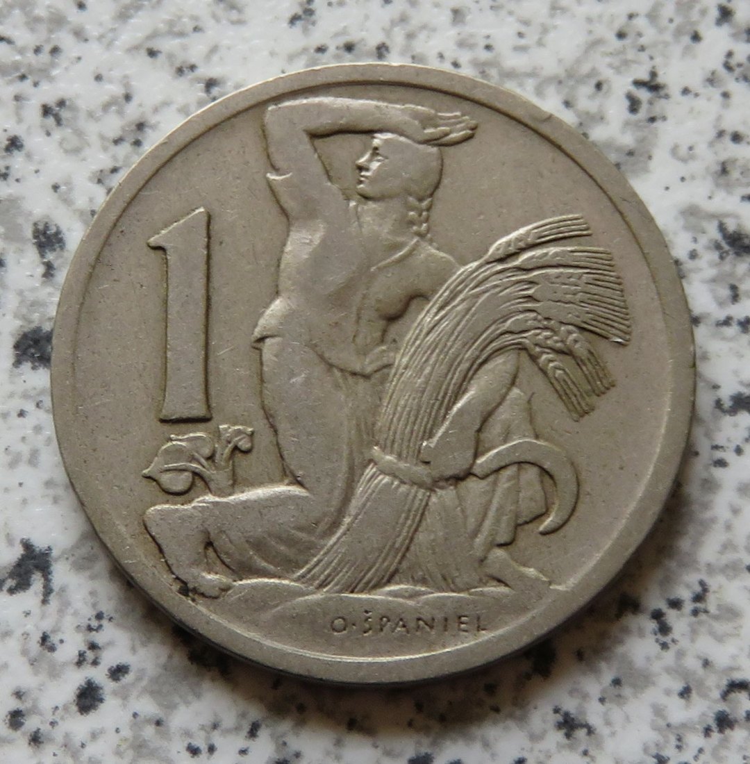  Tschechoslowakei 1 Koruna 1930   