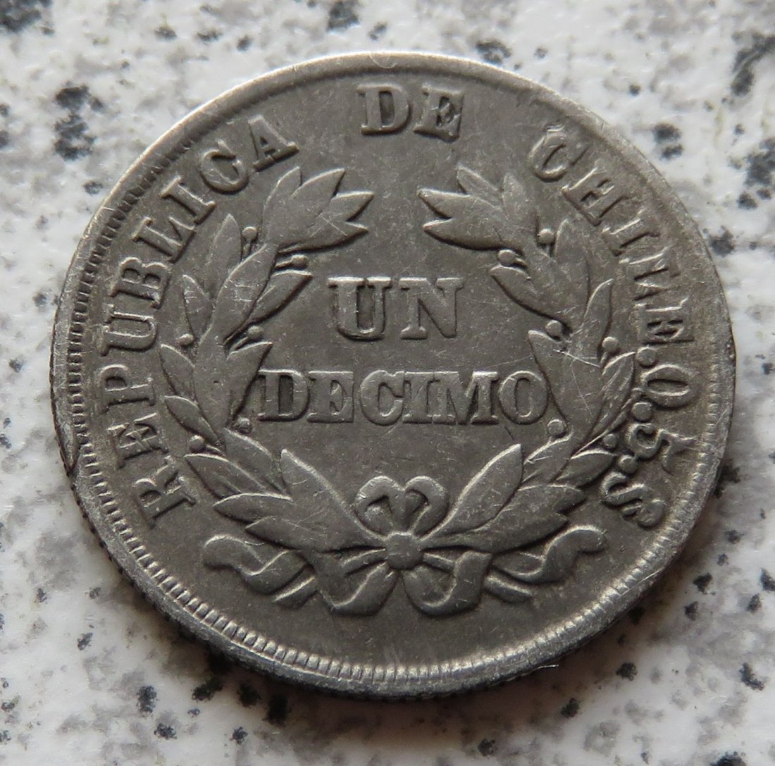  Chile 1 Decimo 1887   