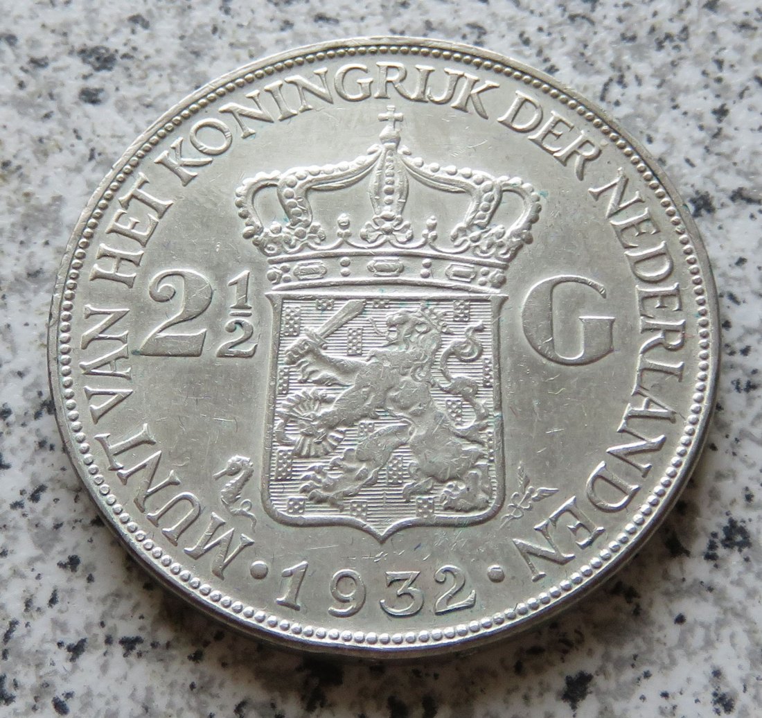  Niederlande 2,5 Gulden 1932   