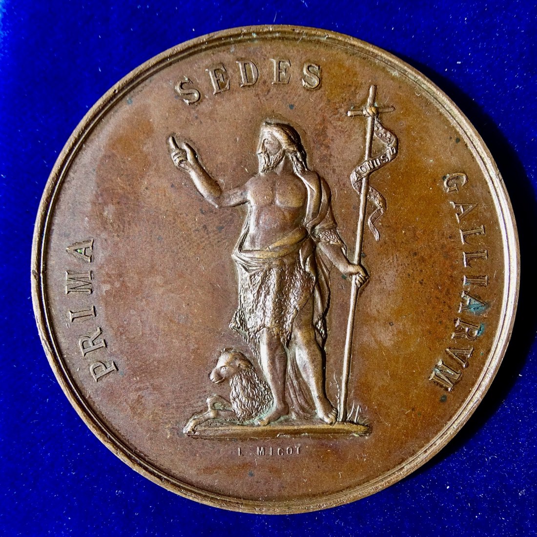  Lyon Johannes der Täufer Kathedrale Medaille 1886 zum Grand Pardon   