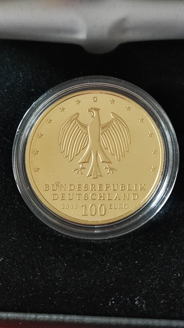  Deutschland 100 Euro Gold 2013 Unesco Welterbe Stadt Dessau-Wörlitz wahlweise G oder J   