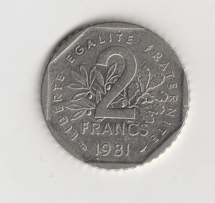  2 Francs Frankreich 1981 (N159)   