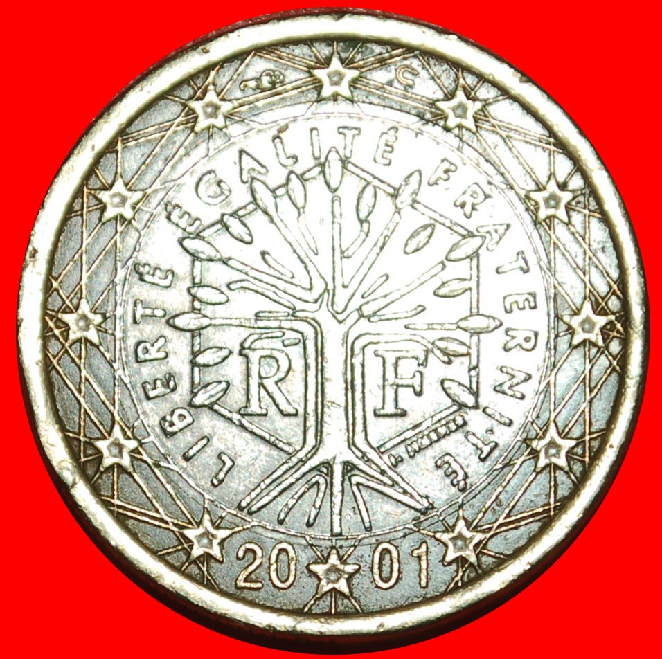  * PHALLIC TYPE 1999-2023: FRANCE ★ 1 EURO 2001 TREE OF LIFE! LOW START ★ NO RESERVE!   