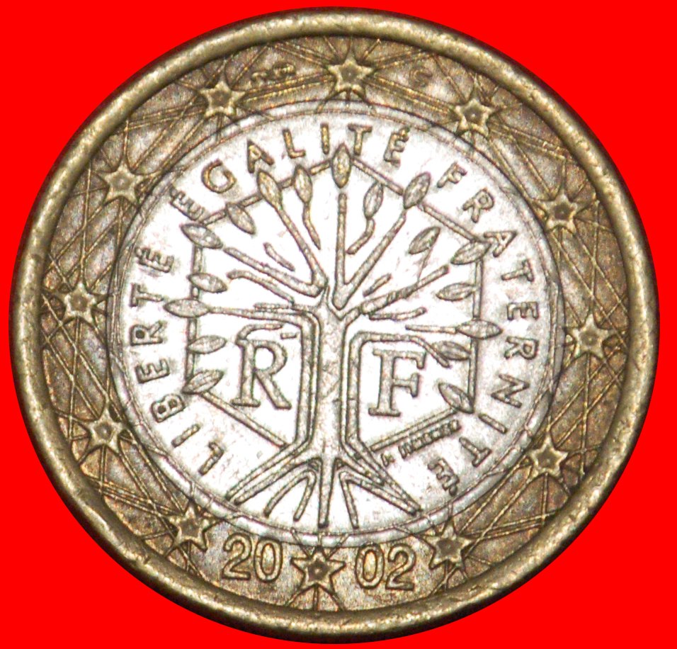 * PHALLIC TYPE 1999-2023: FRANCE ★ 1 EURO 2002 TREE OF LIFE! LOW START ★ NO RESERVE!
